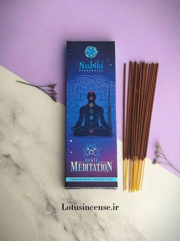 عود دست ساز نابیلا مدل بلو مدیتیشن آبی BLUE MEDITATION