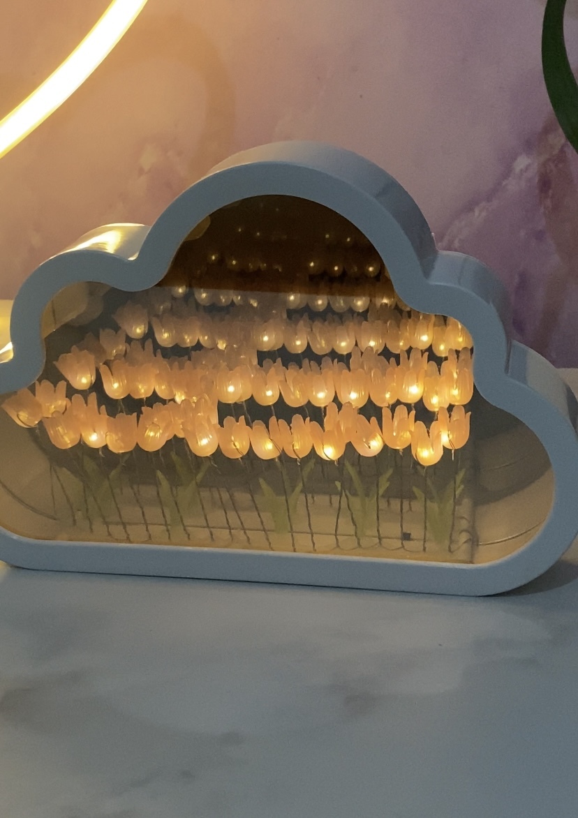  چراغ خواب مدل بی نهایت دشت لاله Infinite flower night light 