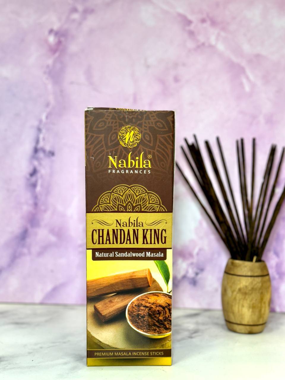 عود دست ساز هندی نابیلا مدل چاندان کینگ – Chandan King – Nabila