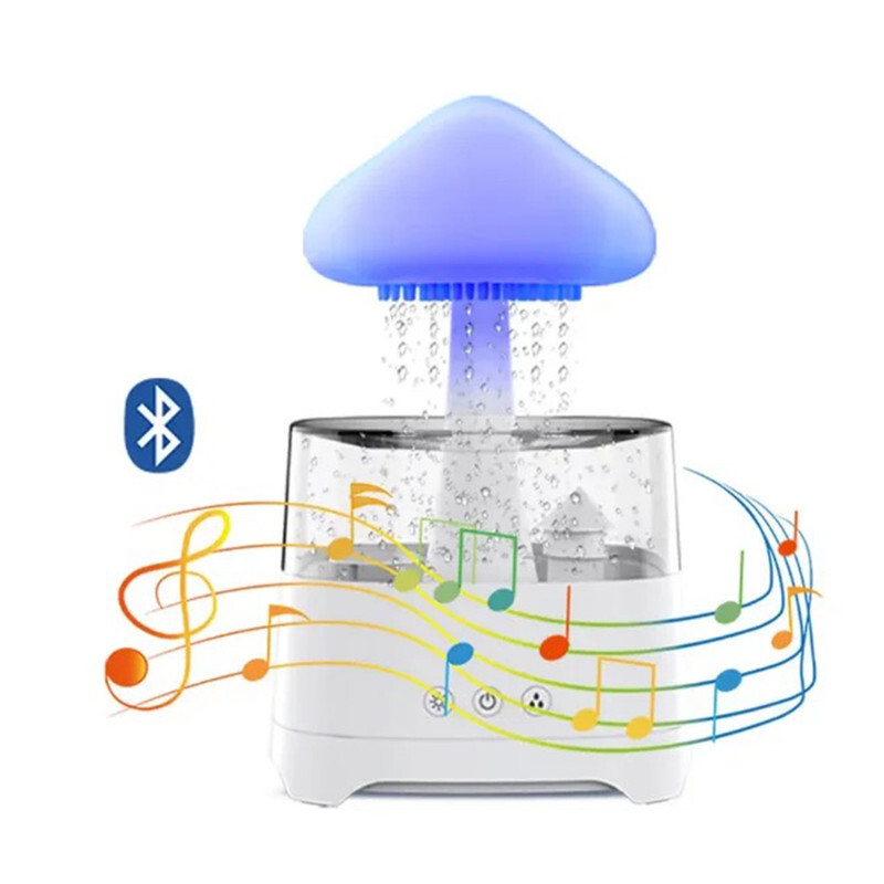  آبنما و اسپیکر و چراغ خواب شبیه ساز صدای باران 