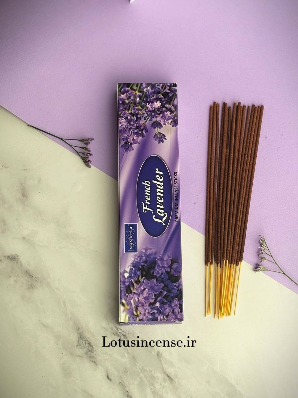  عود دست ساز لوندر (اسطوخودوس فرانسوی) french lavender 