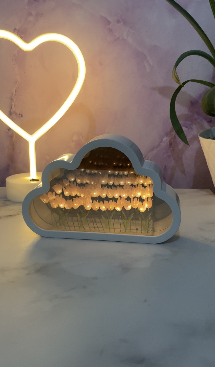 چراغ خواب مدل بی نهایت دشت لاله Infinite flower night light