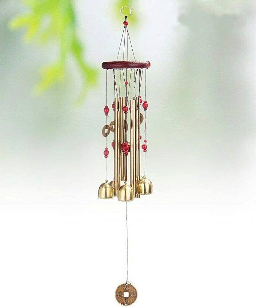  بادزنگ با 4 لوله و 5 زنگ برای فنگ شویی و انرژی مثبت در خانه 