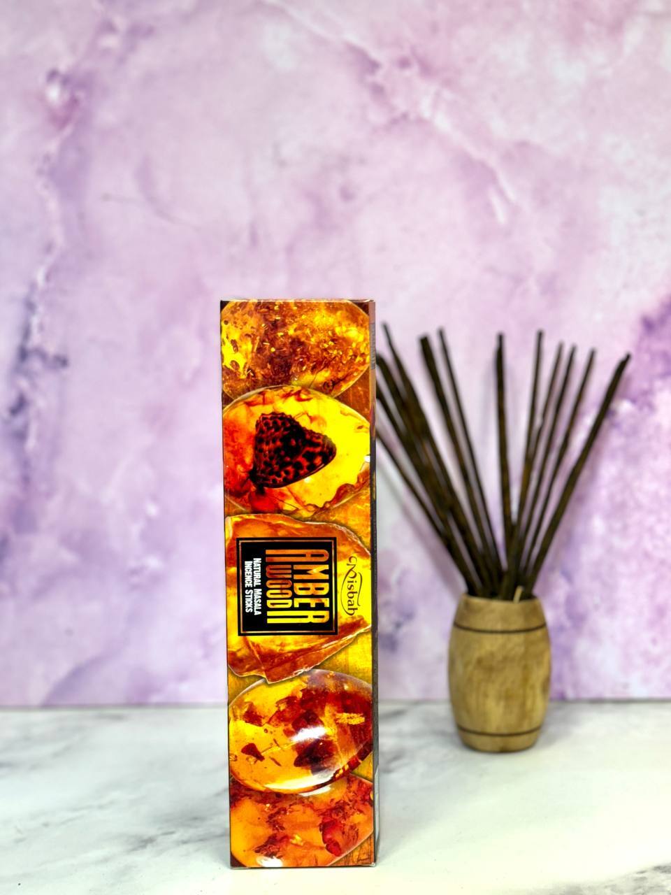 عود دست ساز آمبر وود کهربا AMBER WOOD مصباح MISBAH