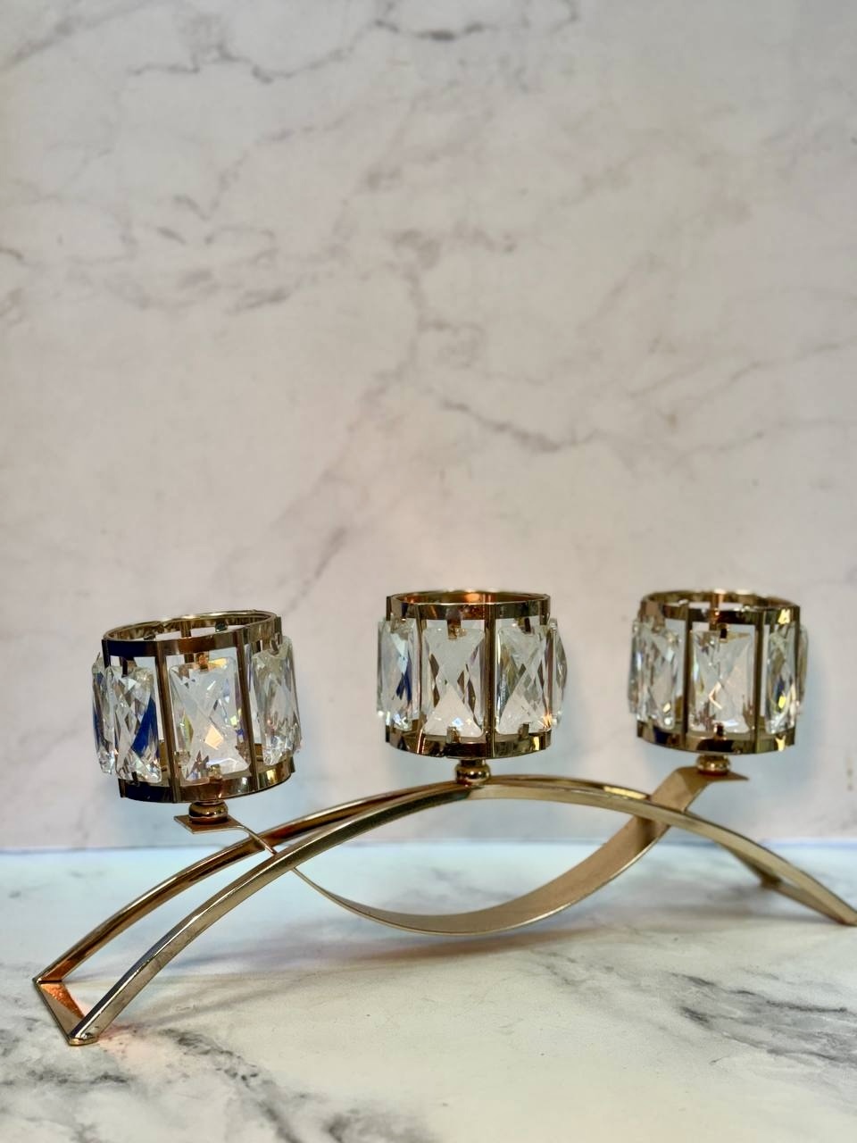  شمعدان مدل پل کریستالی وارداتی 