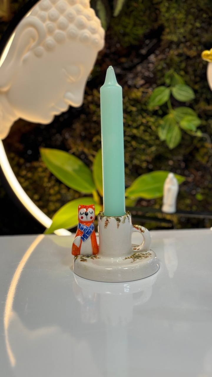  جا شمعی سرامیکی لعاب دار 