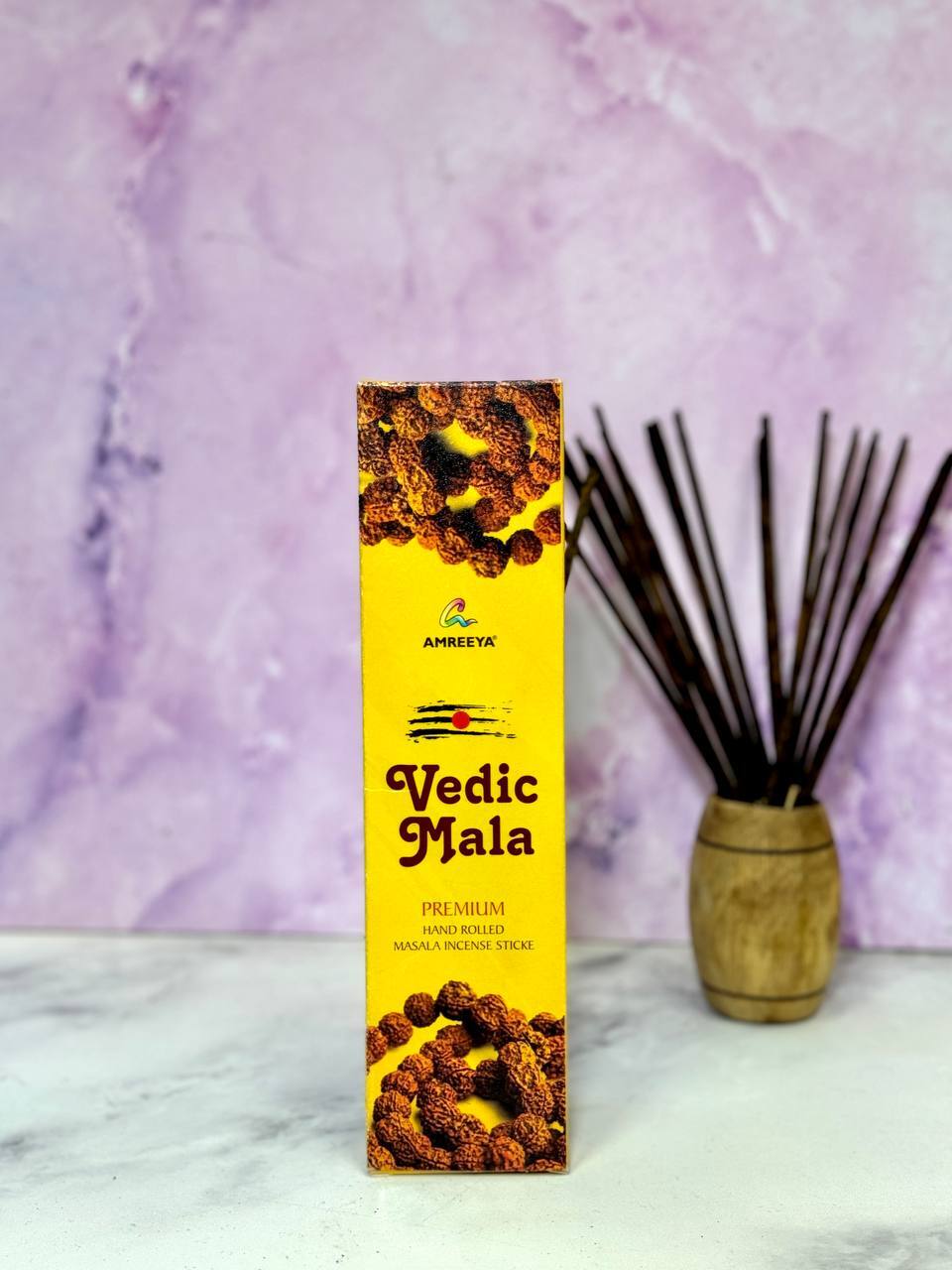  عود دستساز ودیک مالا رودراکشا VEDIC MALA ( آمریا AMREEYA ) 