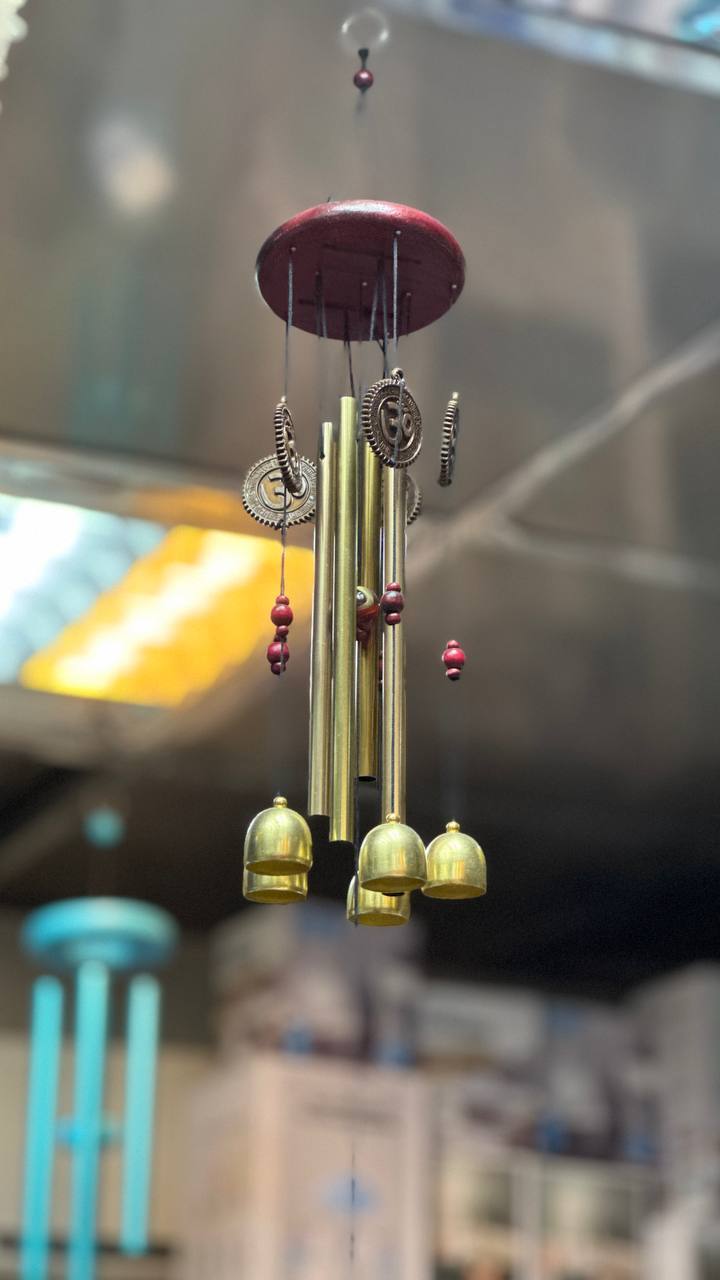  بادزنگ با 4 لوله و 5 زنگ برای فنگ شویی و انرژی مثبت در خانه 