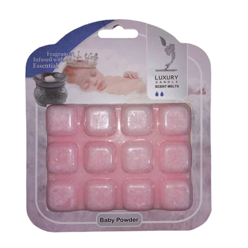  اسانس خوشبو کننده هوا جامد لاکچری کَندل مدل پودر بچه - Luxury Candel - Baby Powder 