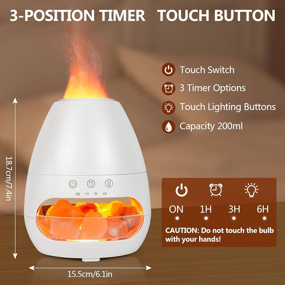  دستگاه بخورسرد و رطوبت ساز همراه با سنگ نمک و چراغ خواب 