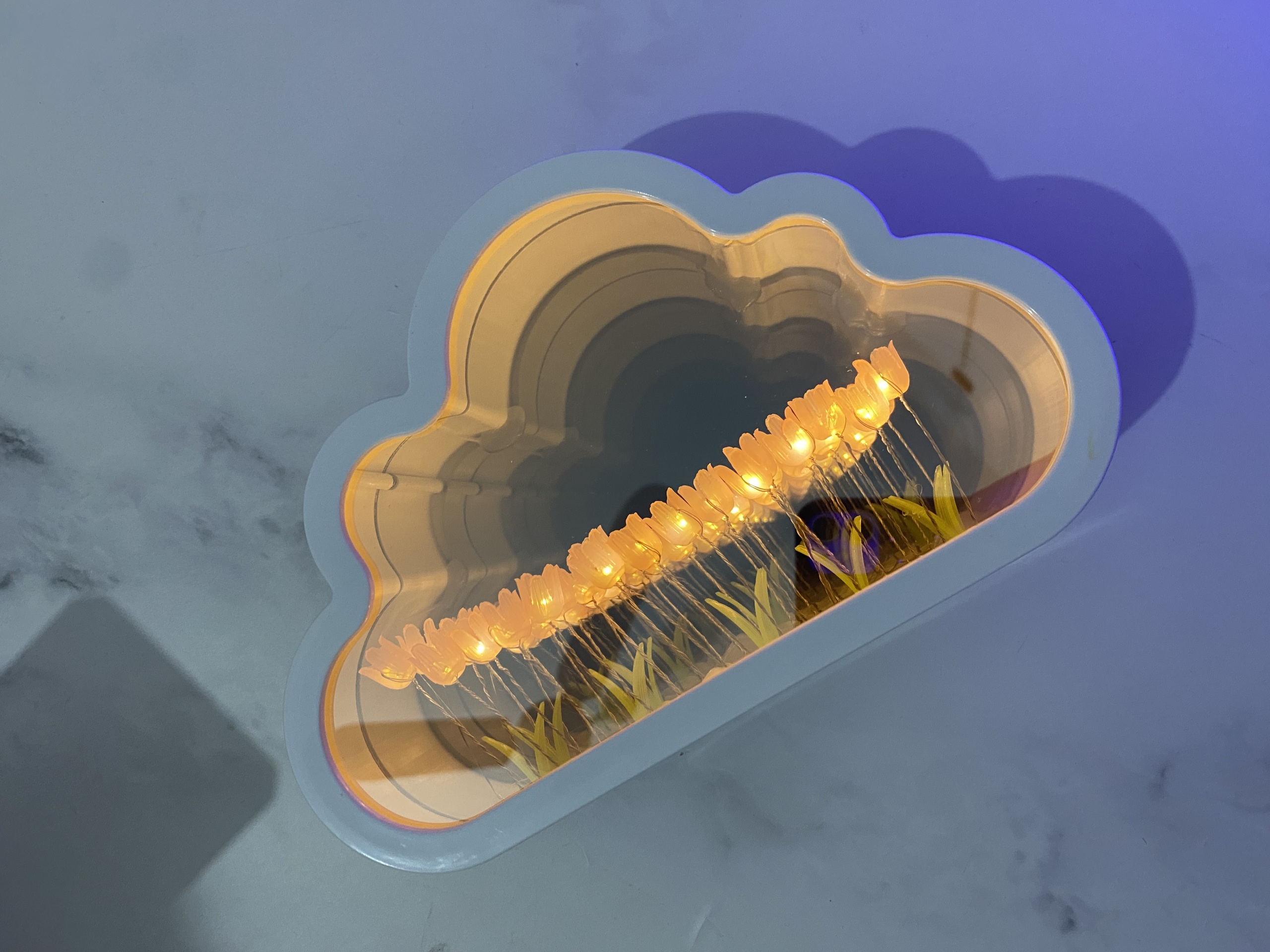  چراغ خواب مدل بی نهایت دشت لاله Infinite flower night light 