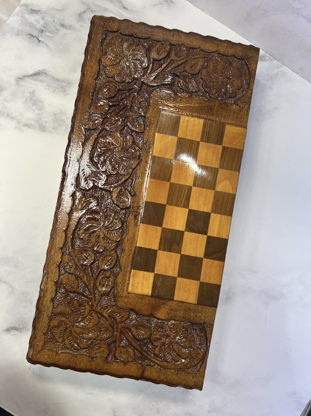 تخته نرد چوبی منبت کاری